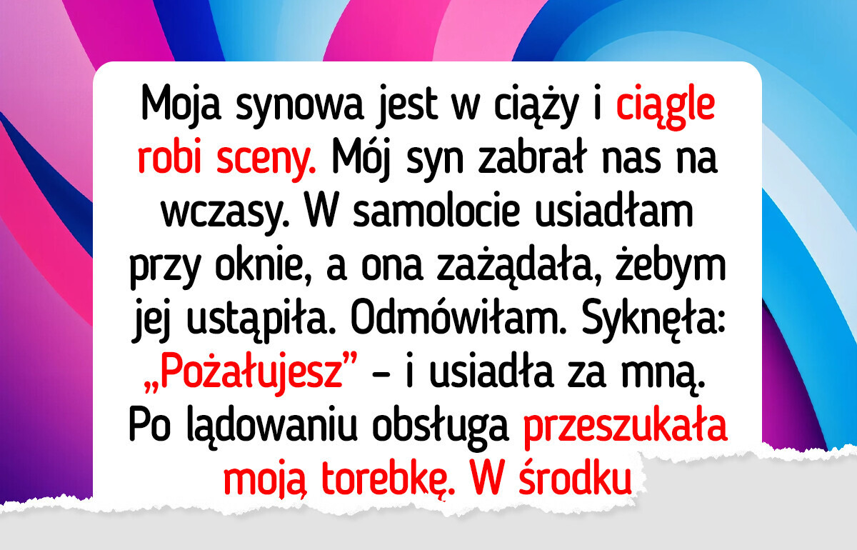 Odmówiłam ustąpienia miejsca mojej ciężarnej synowej Odmówiłam ustąpienia miejsca mojej ciężarnej synowej