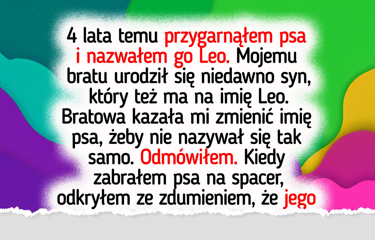 Nie zmienię imienia psa na prośbę mojej bratowej Nie zmienię imienia psa na prośbę mojej bratowej