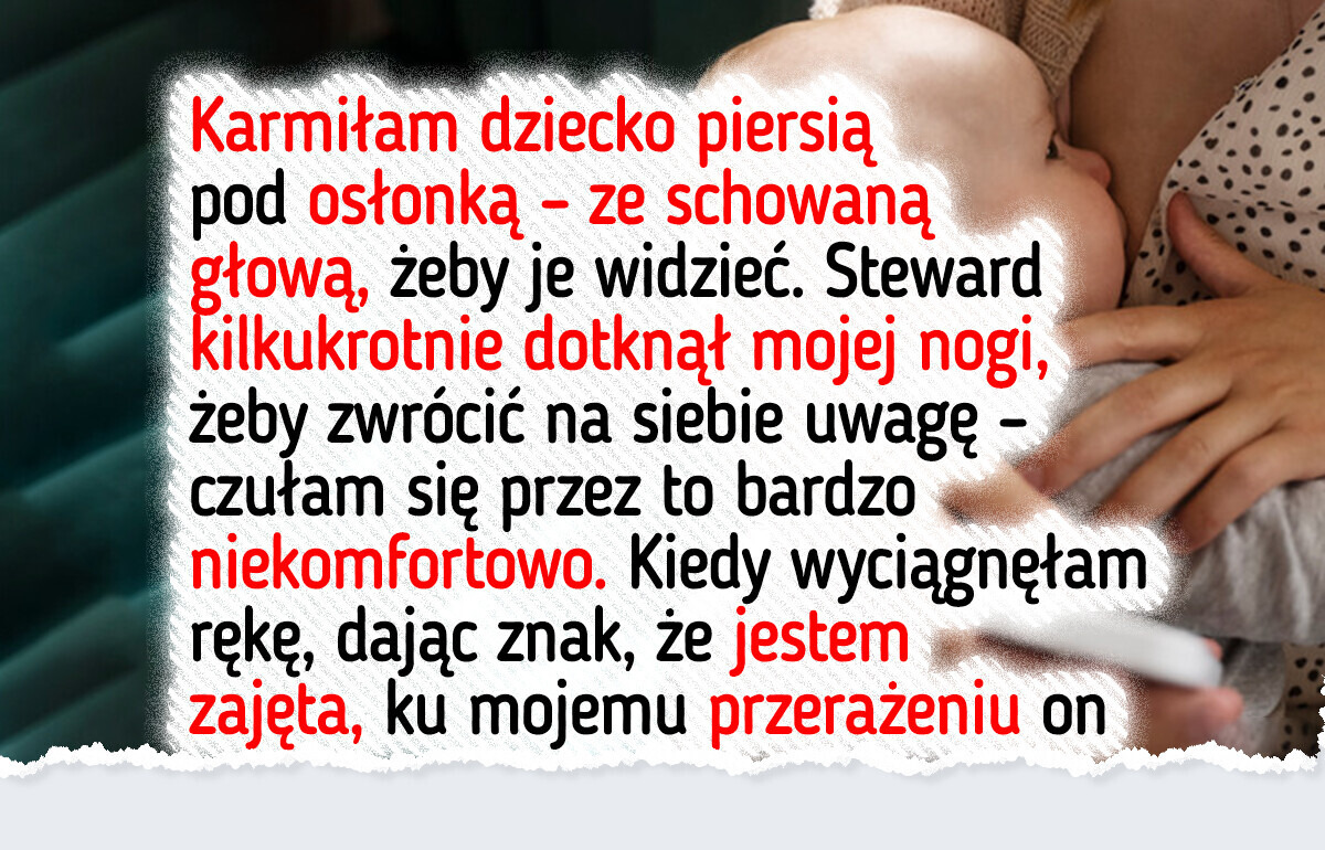 Steward wywołał burzę, gdy upokorzył karmiącą piersią mamę podczas lotu