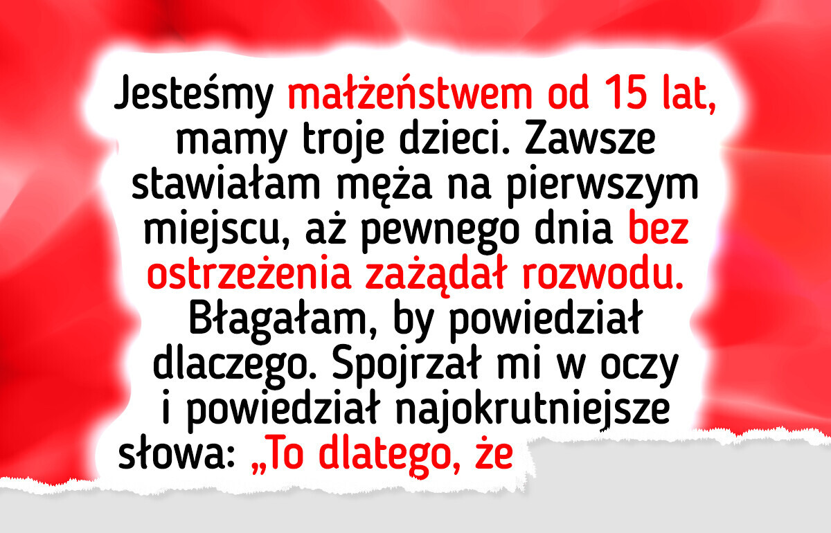 Mąż zostawił mnie dla młodszej. Dałam mu nauczkę, której szybko nie zapomni
