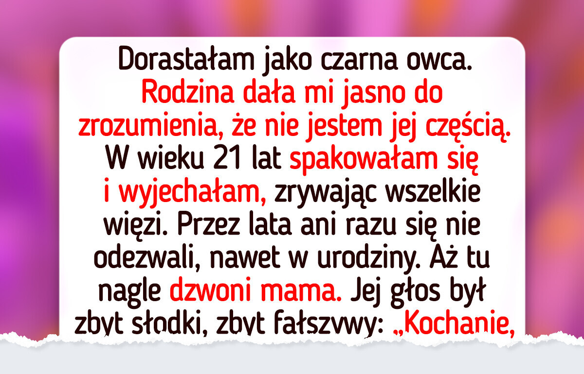 Rodzice przez całe życie mieli mnie w nosie, a teraz niespodziewanie chcą mojej pomocy Rodzice przez całe życie mieli mnie w nosie, a teraz niespodziewanie chcą mojej pomocy
