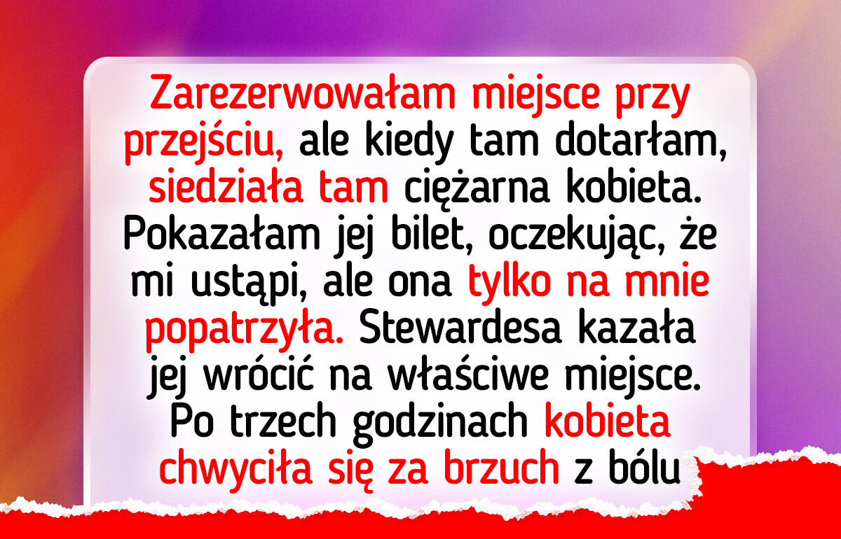 Nie ustąpiłam ciężarnej kobiecie w samolocie, bo miałam do tego prawo Nie ustąpiłam ciężarnej kobiecie w samolocie, bo miałam do tego prawo