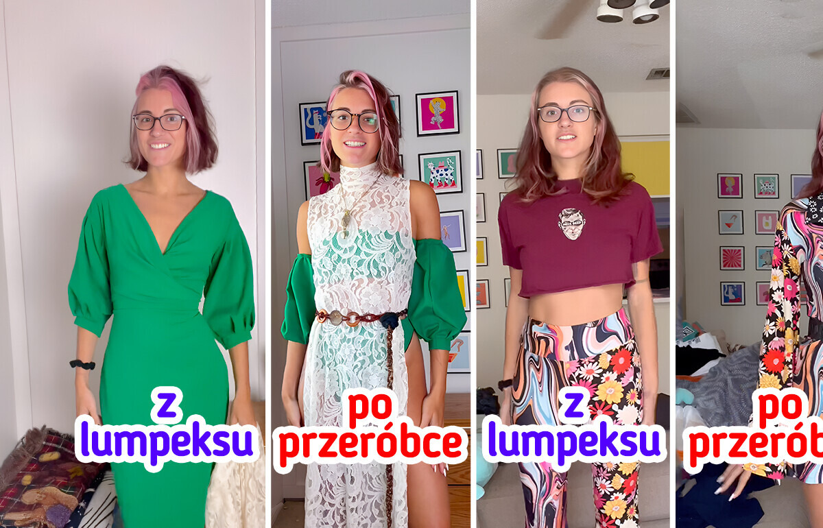 Dziewczyna zyskała sławę dzięki modnym przeróbkom starych ubrań