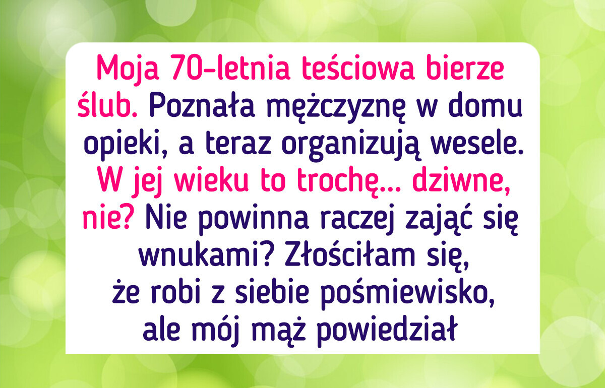 Moja 70-letnia teściowa wzięła ślub w domu opieki — odkryłam szokujący powód Moja 70-letnia teściowa wzięła ślub w domu opieki — odkryłam szokujący powód