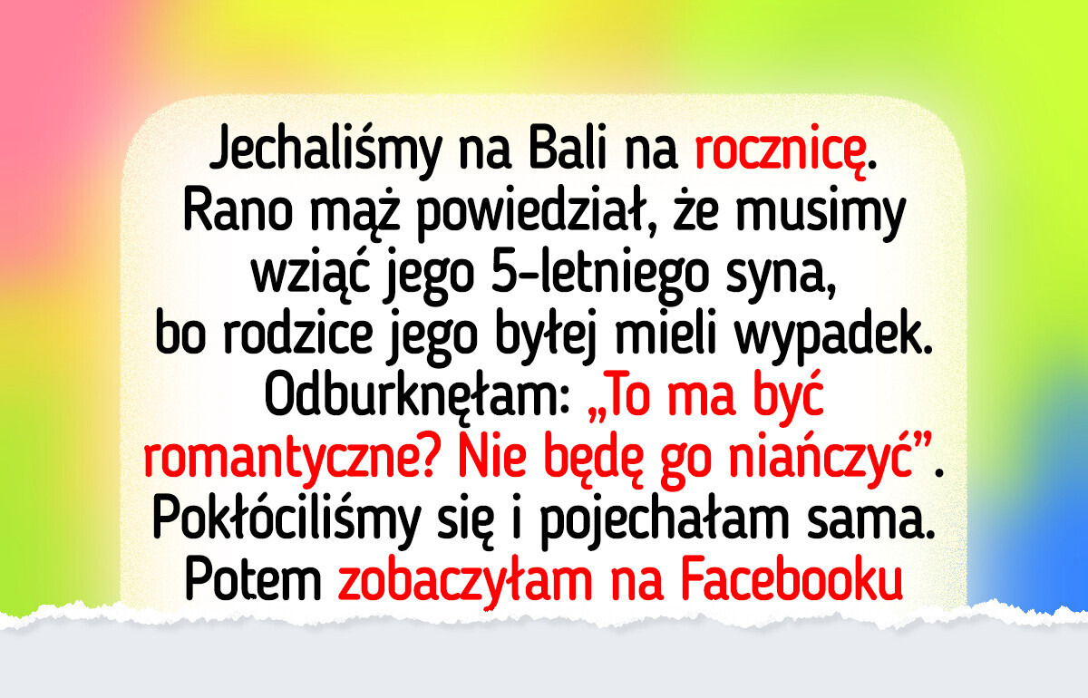 Nie zamierzam zajmować się pasierbem w trakcie romantycznego wypadu Nie zamierzam zajmować się pasierbem w trakcie romantycznego wypadu