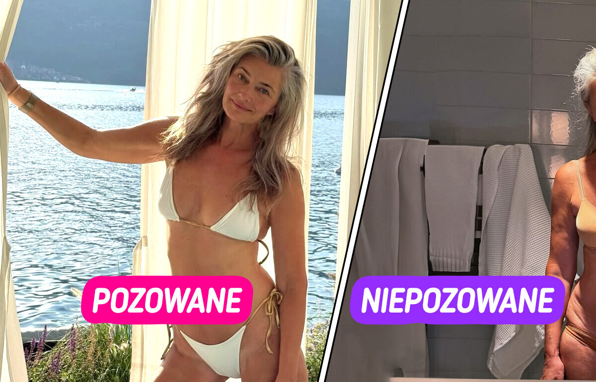 Pozowane czy niepozowane? Paulina Porizkova olśniewa po 60. urodzinach
