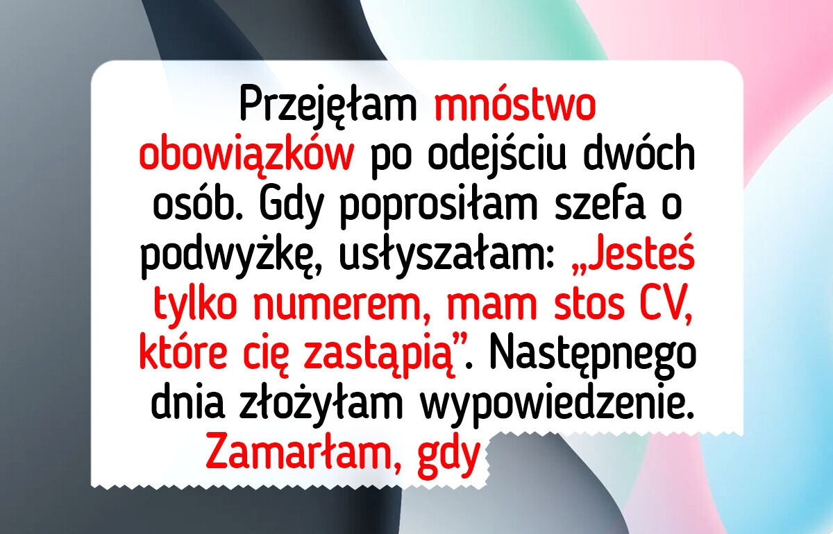 Powiedziałam dość zaniżonej płacy — a potem wyszła na jaw jego ukryta gra