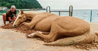 12 niesamowitych rzeźb z piasku, które są tak realistyczne, że aż trudno w to uwierzyć