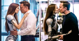 Kontrowersyjny pocałunek Elona Muska z robotem wprawia internautów w osłupienie: „Kim ona jest?!”
