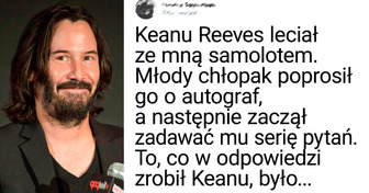 Keanu Reeves został zbombardowany pytaniami przez młodego fana i wykazał się wielką cierpliwością