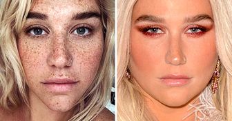 25 celebrytów przed i po zmyciu makijażu