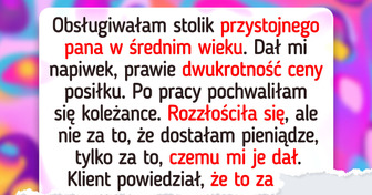 Otrzymałam ogromny napiwek od dziwnego klienta i pożałowałam