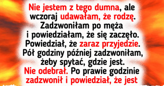 Żona udaje poród, żeby sprawdzić swojego męża, a on zmyka do swojej mamusi