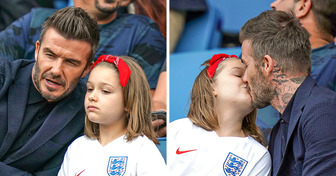 David Beckham wyjaśnia, dlaczego całuje swoją 11-letnią córkę w usta