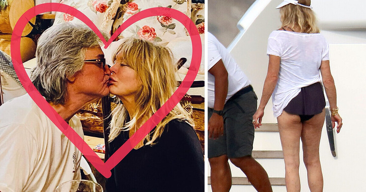 Kurt Russell broni Goldie Hawn i sprawia, iż poczuła się piękna w wieku 77 lat