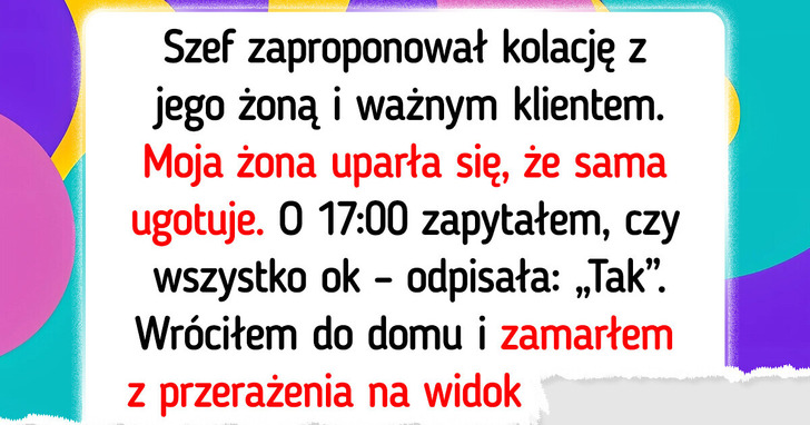 Moja żona zawstydziła mnie przed szefem, nie mogę jej tego wybaczyć