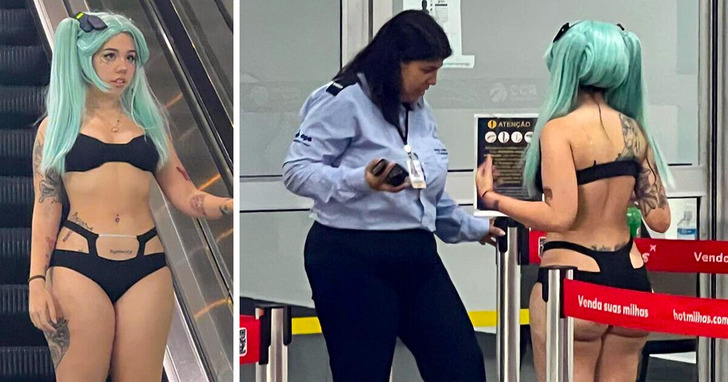 Kobiecie zakazano wejścia na pokład samolotu w samym bikini. Słusznie?