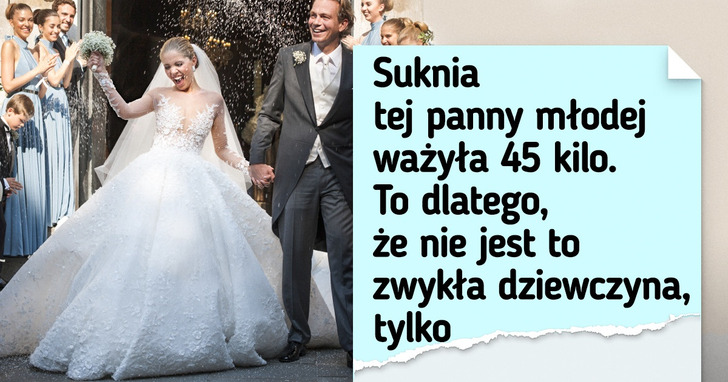 9 znanych kobiet, które zapragnęły mieć zjawiskowe suknie ślubne i osiągnęły swój cel