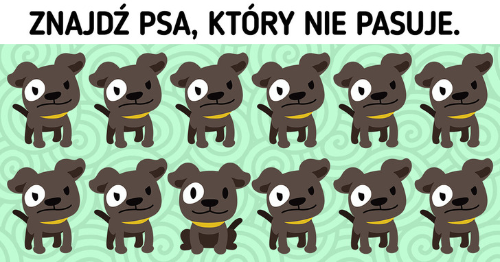 Test: Znajdź obrazek, który nie pasuje w mniej niż 7 sekund