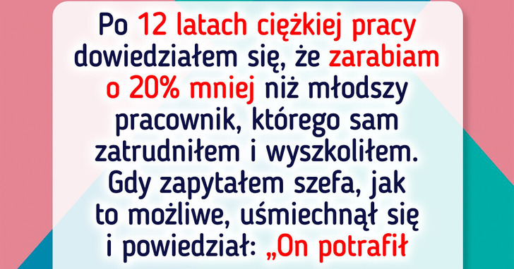 Odszedłem z pracy, gdy dowiedziałem się, iż zarabiam mniej niż mój podwładny