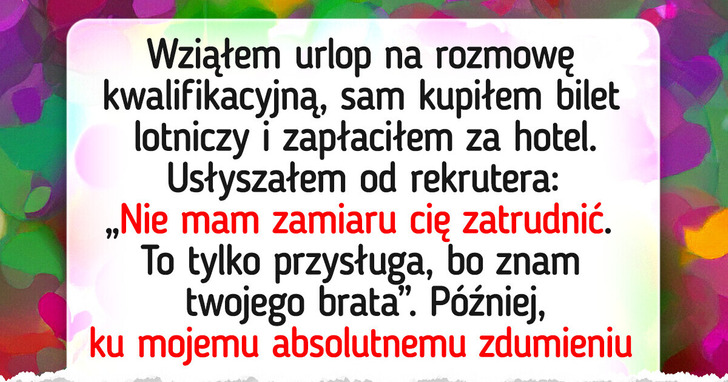 15+ rozmów kwalifikacyjnych, które zaczęły się bardzo nietypowo