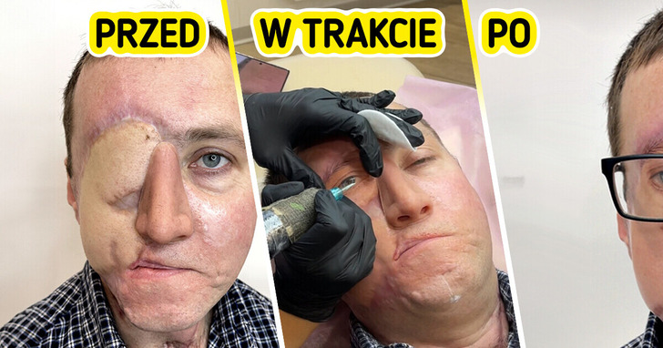 Niesamowity dar tatuażystki dla mężczyzny, który stracił oko w wypadku