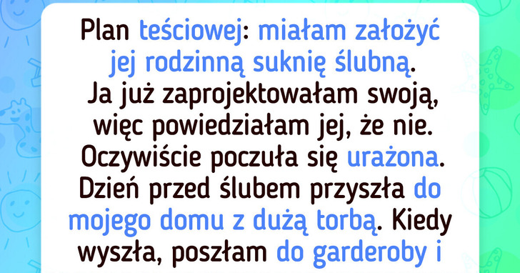 Suknia za suknię — historia walki panny młodej i przyszłej teściowej