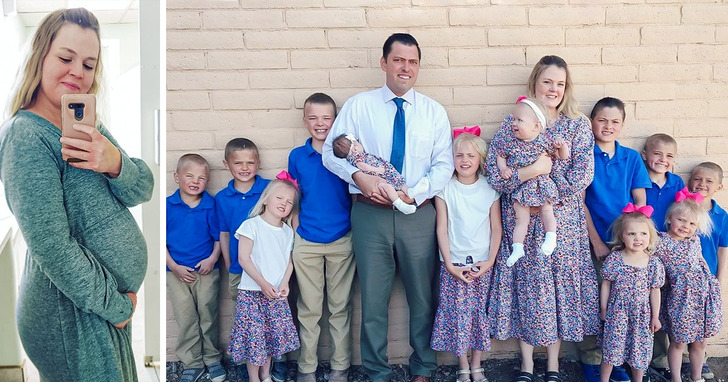 Mama, która zachodziła w ciążę każdego roku od chwili ślubu, ma już 12 dzieci