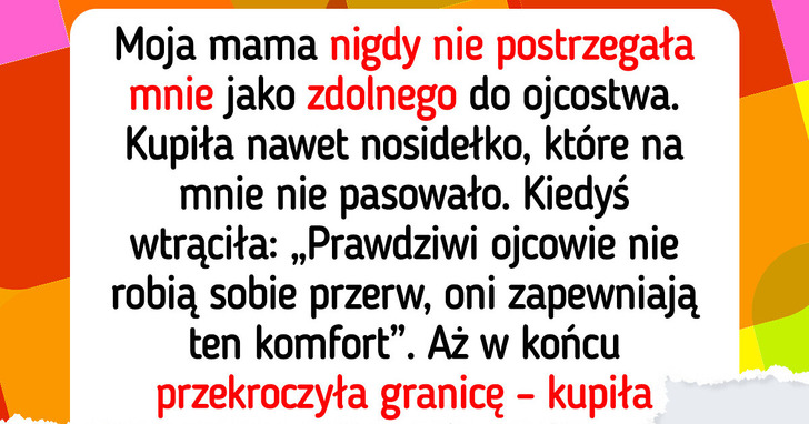 Mama totalnie przegięła z prezentem dla mojej żony — skompromitowała mnie