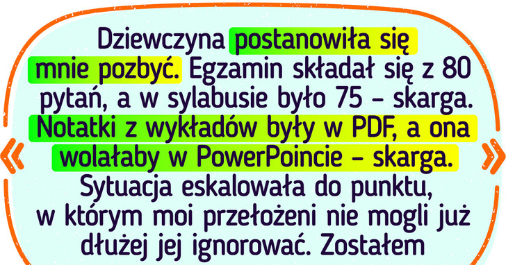Studentka wkurzała swoich wykładowców nieuzasadnionymi skargami. Ale oni genialnie się na niej odegrali