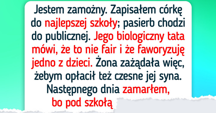 Nie będę pokrywać kosztów nauki mojego pasierba