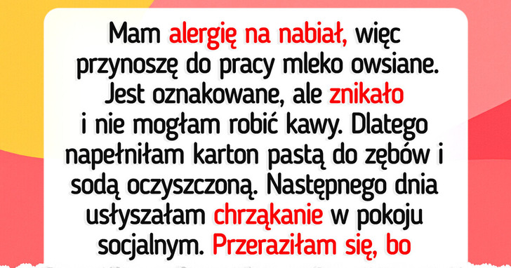 Nie pozwoliłam na kradzież jedzenia w pracy, ale chyba poszłam o krok za daleko