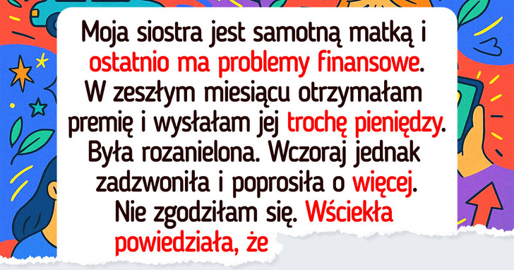 Nie będę utrzymywać dzieci siostry. To nie mój obowiązek