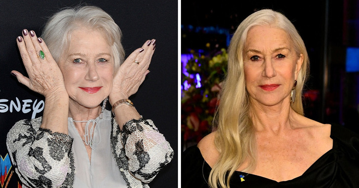 77-letnia Helen Mirren sprzeciwia się poglądowi, zgodnie z którym starsze kobiety nie powinny nosić długich włosów