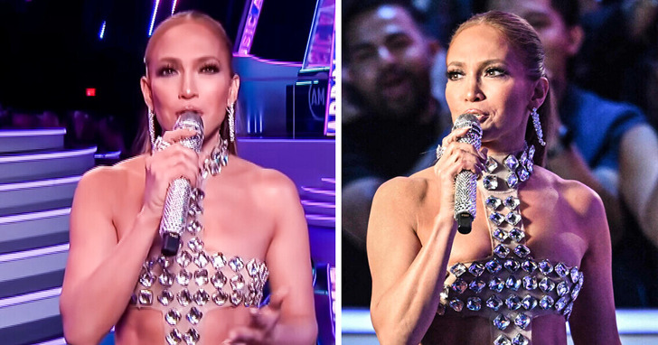 Jennifer Lopez na scenie ubrana w same diamenty. Opinie fanów są podzielone