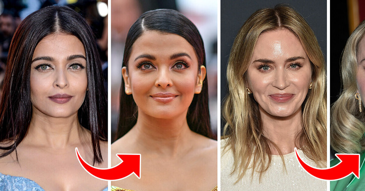 Porównaliśmy zdjęcia, na których gwiazdy mają przedziałek na środku i z boku. Ten mały szczegół zupełnie zmienia wygląd