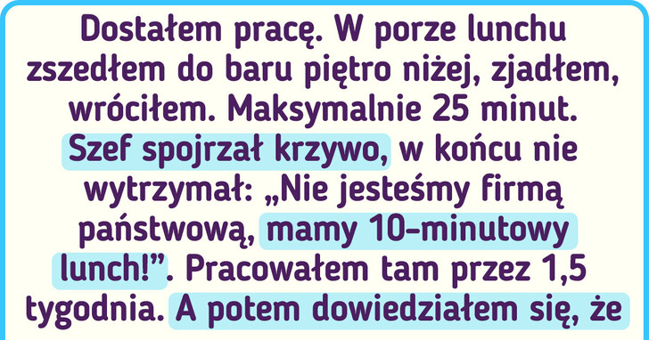 16 osób, które zrezygnowały z pracy zaraz po tym, jak ją dostały