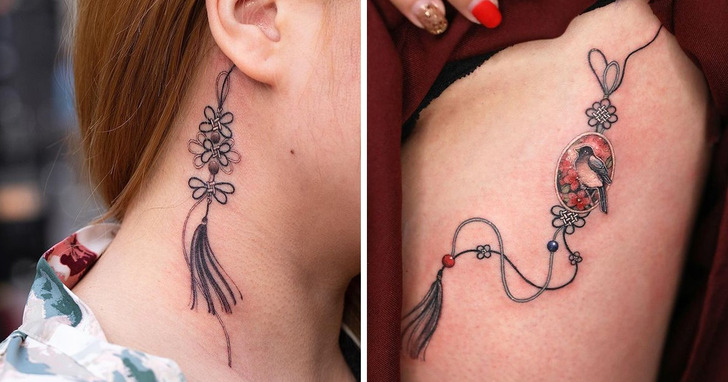 Artystka tworzy niezwykłe tatuaże, wykorzystując piękne koreańskie motywy