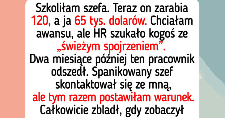 Nie będę więcej pracowała za połowę tego, co zarabia mój szef