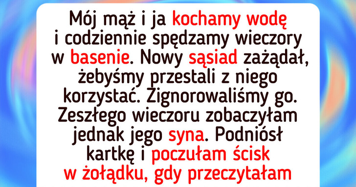 Nie zamierzam przestać korzystać z basenu, bo sąsiad tego żąda — to mój dom i moje zasady