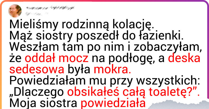 Zawstydziłam męża mojej siostry na oczach wszystkich, bo zostawił po sobie bałagan w łazience