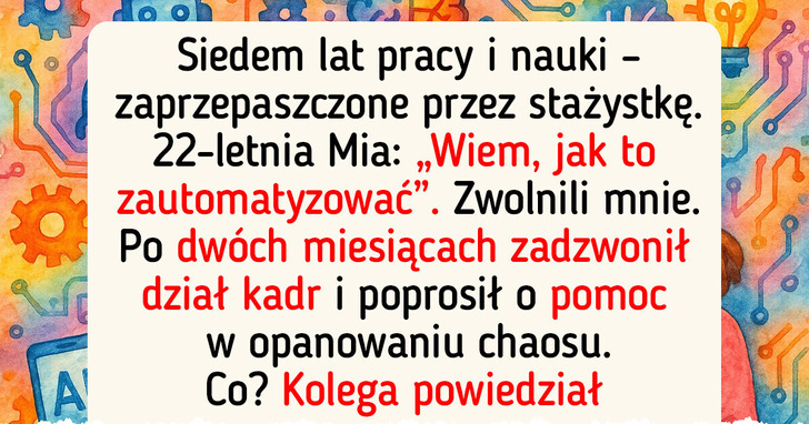 Zwolniono mnie i zastąpiono stażystką — ale to ja się śmiałem ostatni