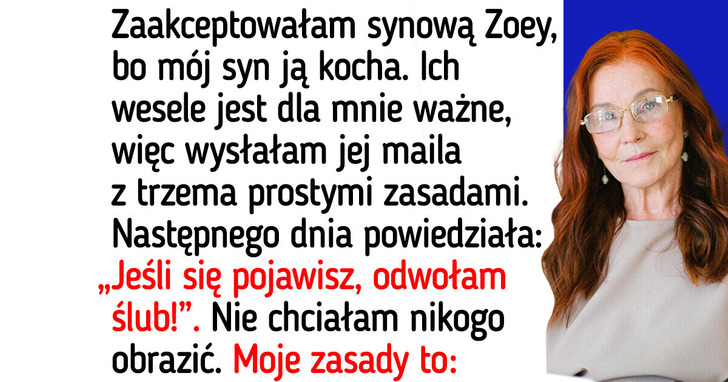 Ustaliłam trzy zasady na weselu syna — reakcja synowej mnie zaskoczyła