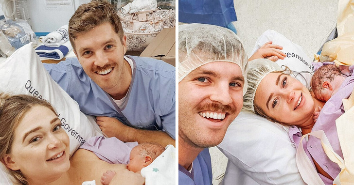 Chłopak poznany na Tinderze w ramach 4. randki towarzyszył dziewczynie w porodzie. Oto ich historia!