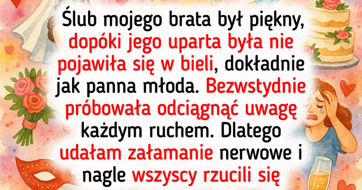 Była mojego brata próbowała skraść całą uwagę, ale zniweczyłam jej plan