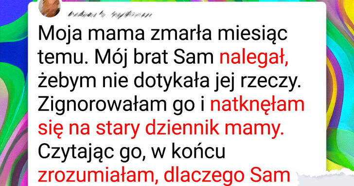 Przeczytałam pamiętnik mojej matki i poznałam okrutny sekret, który przede mną ukrywała