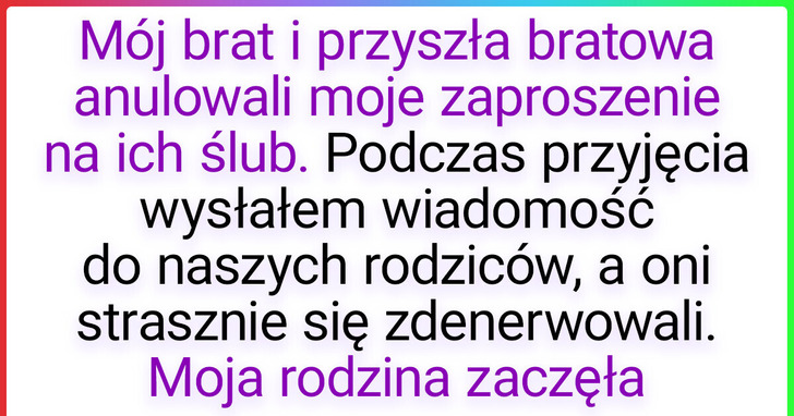 Mężczyzna przypadkowo zrujnował ślub swojego brata przez jedną wiadomość na WhatsAppie