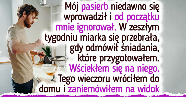 Nie pozwolę, by mój dom stał się darmową stołówką dla pasierba