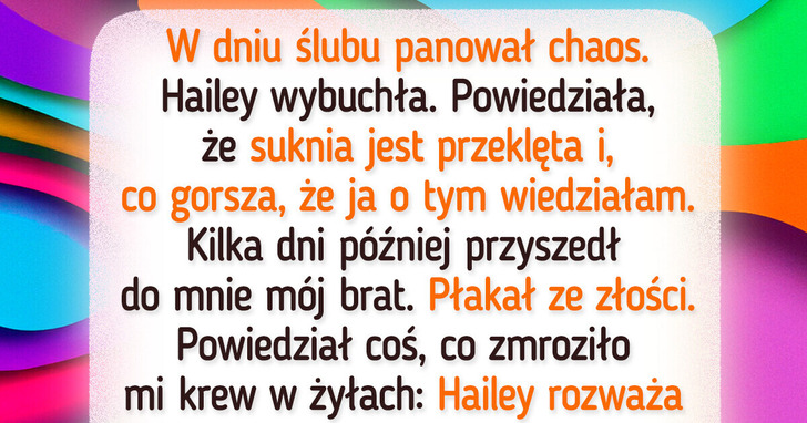Szwagierka wystąpiła w mojej sukni ślubnej i teraz cała rodzina mnie unika