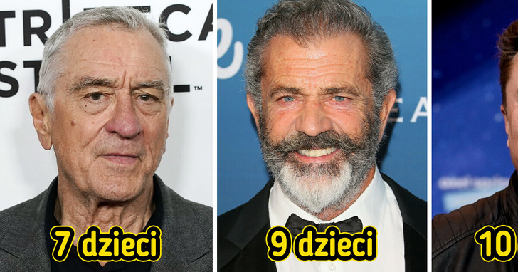 10 celebrytów, którzy mają wiele dzieci